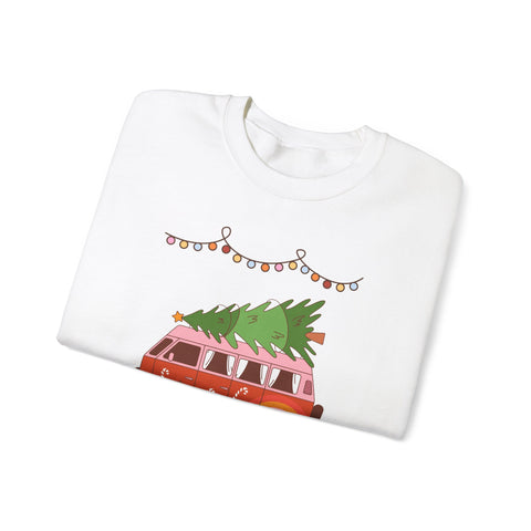 Festive Christmas Sweatshirt, Cozy Holiday Vibes, Perfect for Family Gatherings, Christmas Parties, and Winter Celebrations, Unisex Gift