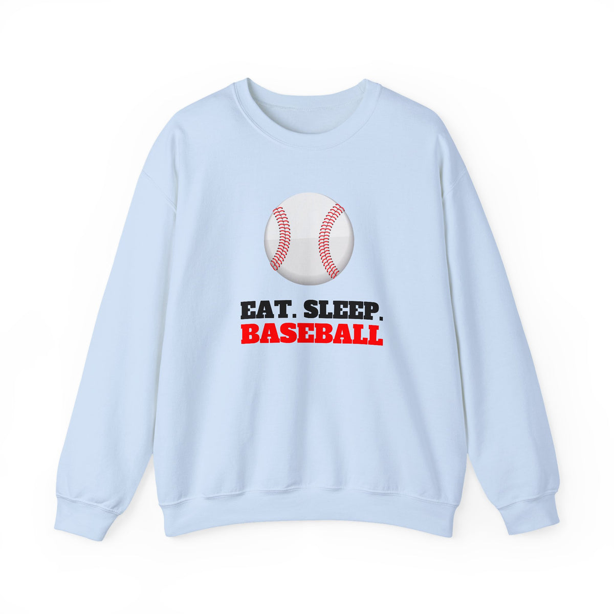 Baseball Sweatshirt - Eat Sleep Baseball, Unisex Crewneck, Gift for Baseball Fans, Sports Apparel, Cozy Sweatshirt
