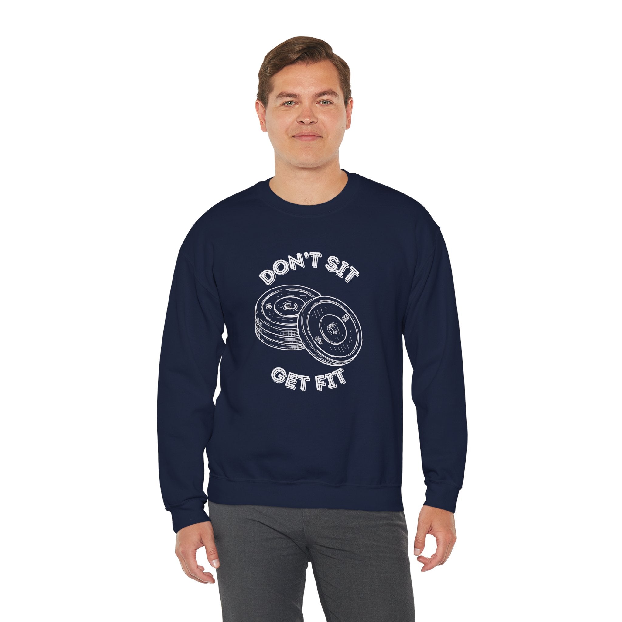Fitness Motivation Crewneck Sweatshirt, Workout Apparel, Gym Sweatshirt, Gift for Fitness Lovers, Motivational Clothing, Cozy Fitness