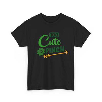 Cute St Patrick's Day Unisex Heavy Cotton Tee, Funny Holiday Shirt, Gift for Her, Green Graphic Tee, Party Outfit