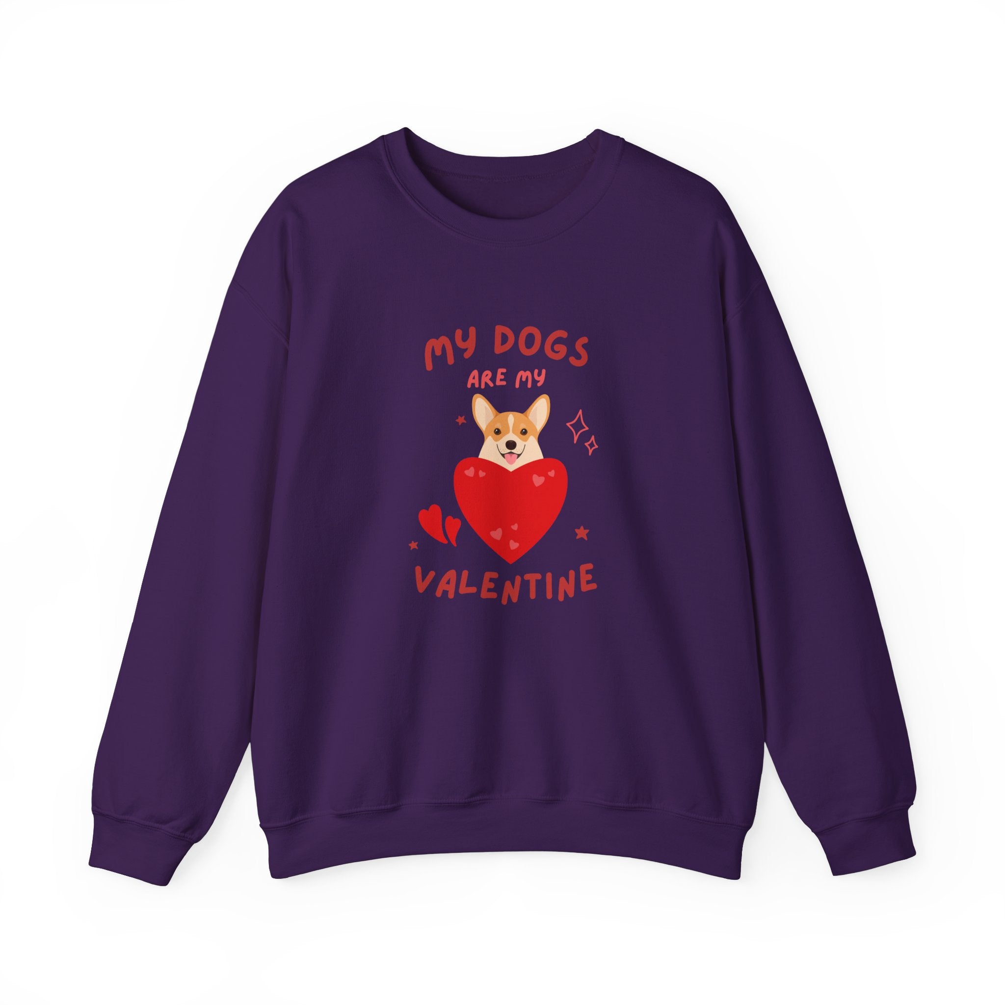 My Dogs Are My Valentine Sweatshirt, Cute Dog Lover Gift, Unisex Crewneck, Warm Valentine's Apparel, Cozy Pet Lover Clothing, Dog Lover
