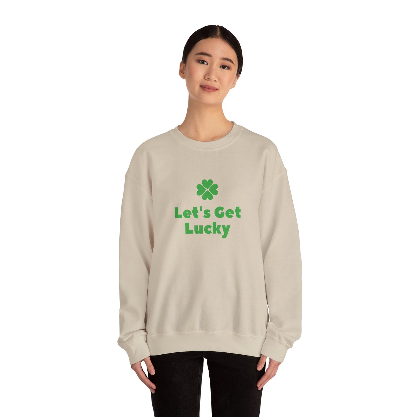 St Patrick's Day Unisex Heavy Blend™ Crewneck Sweatshirt, Let's Get Lucky