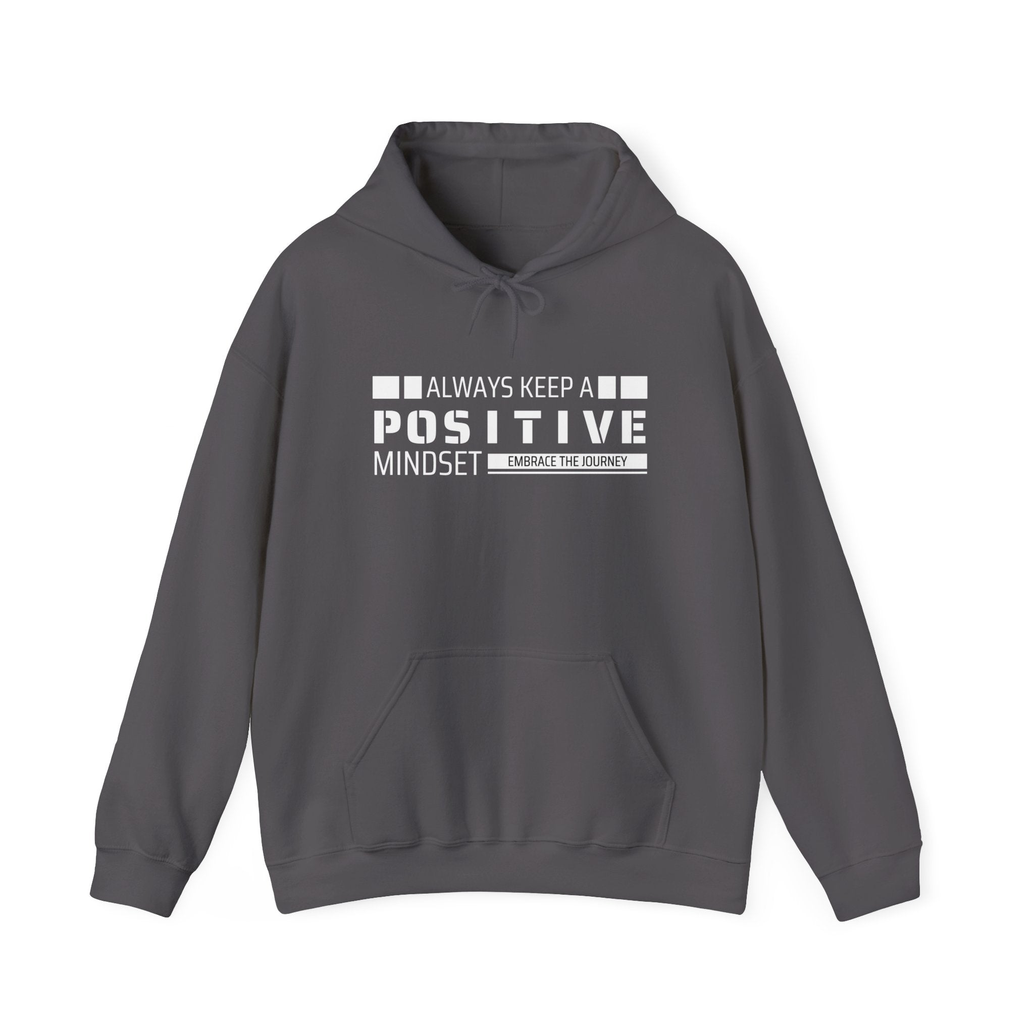 Positive Mindset Unisex Hooded Sweatshirt, Motivational Hoodie, Gift for Friends, Casual Wear, Inspirational Apparel, Cozy Outfit