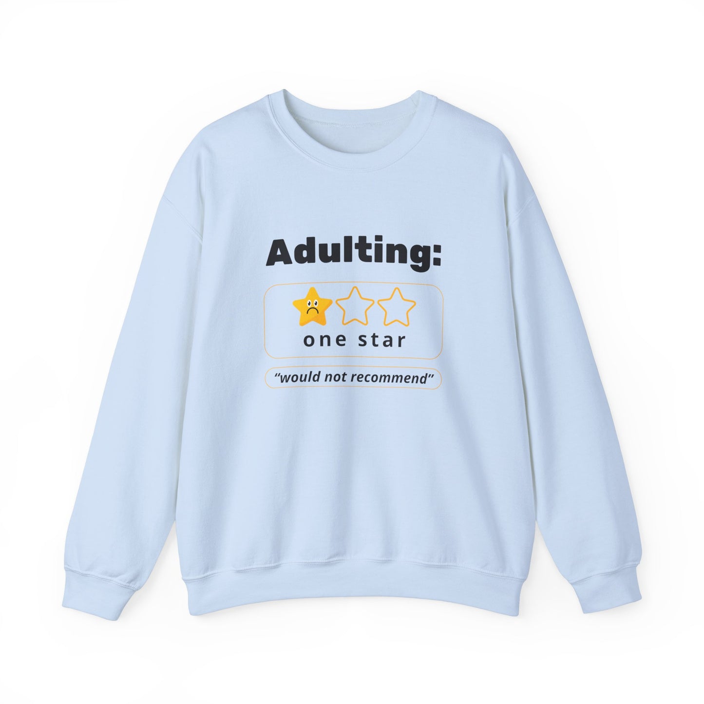 Adulting Review Sweatshirt - Funny Unisex Heavy Blend™ Crewneck