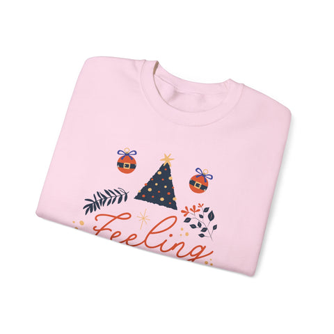 Feeling Festive: Cozy Christmas Crewneck - Gift for Him/Her