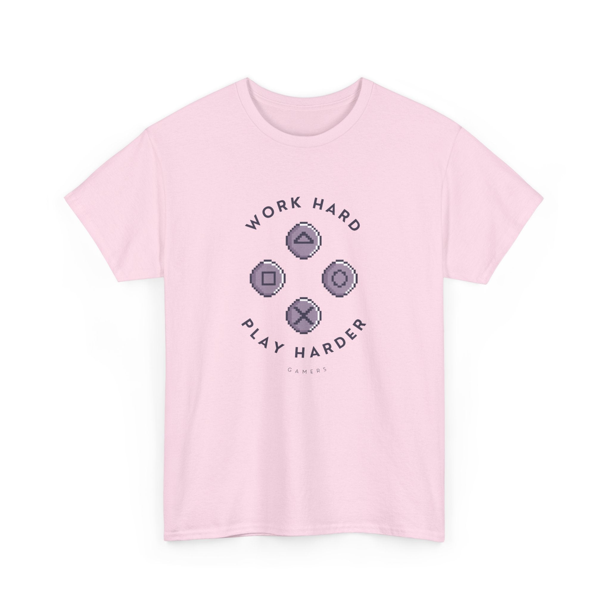 Work Hard Play Hard Unisex Heavy Cotton Tee