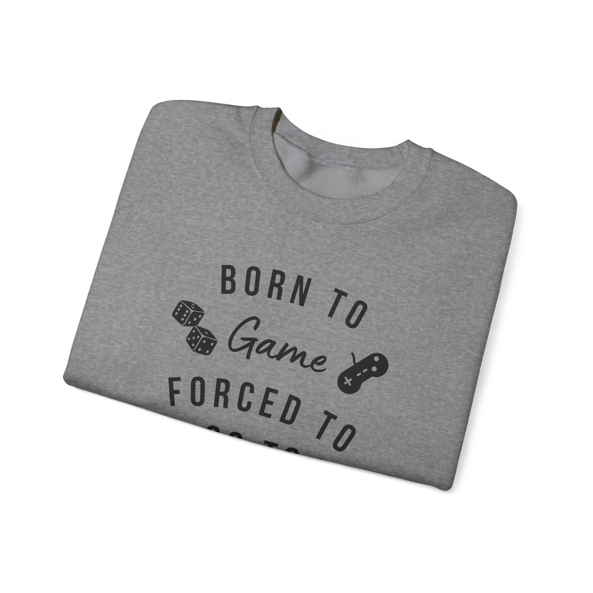 Born to Game Crewneck Sweatshirt | Gaming Apparel, School Sweatshirt, Unisex Fashion, Cozy Casual Wear