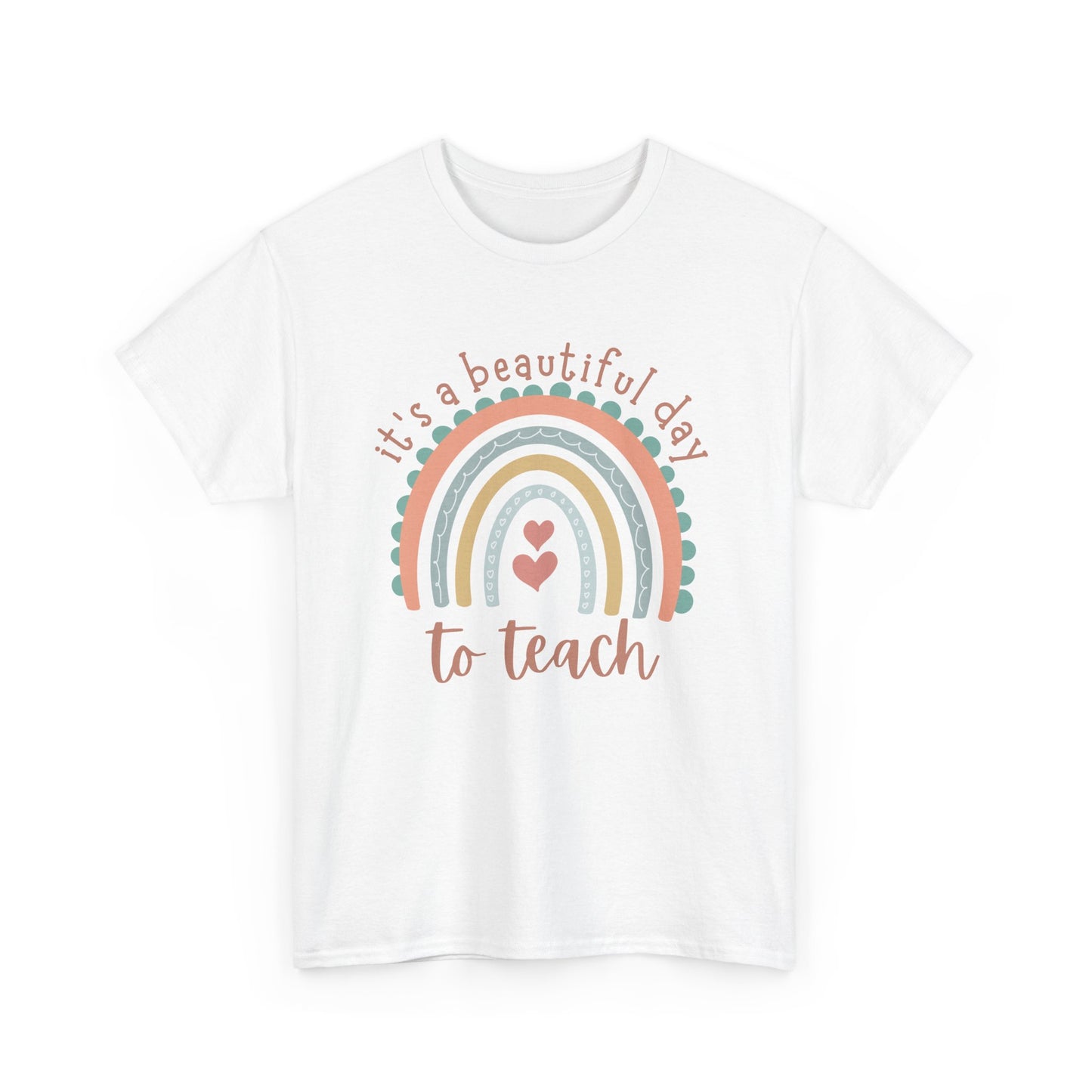 Teacher Rainbow Tee, Inspirational Educator Gift, Classroom Style Shirt, Teacher Appreciation Day Present, Cute Unisex Top