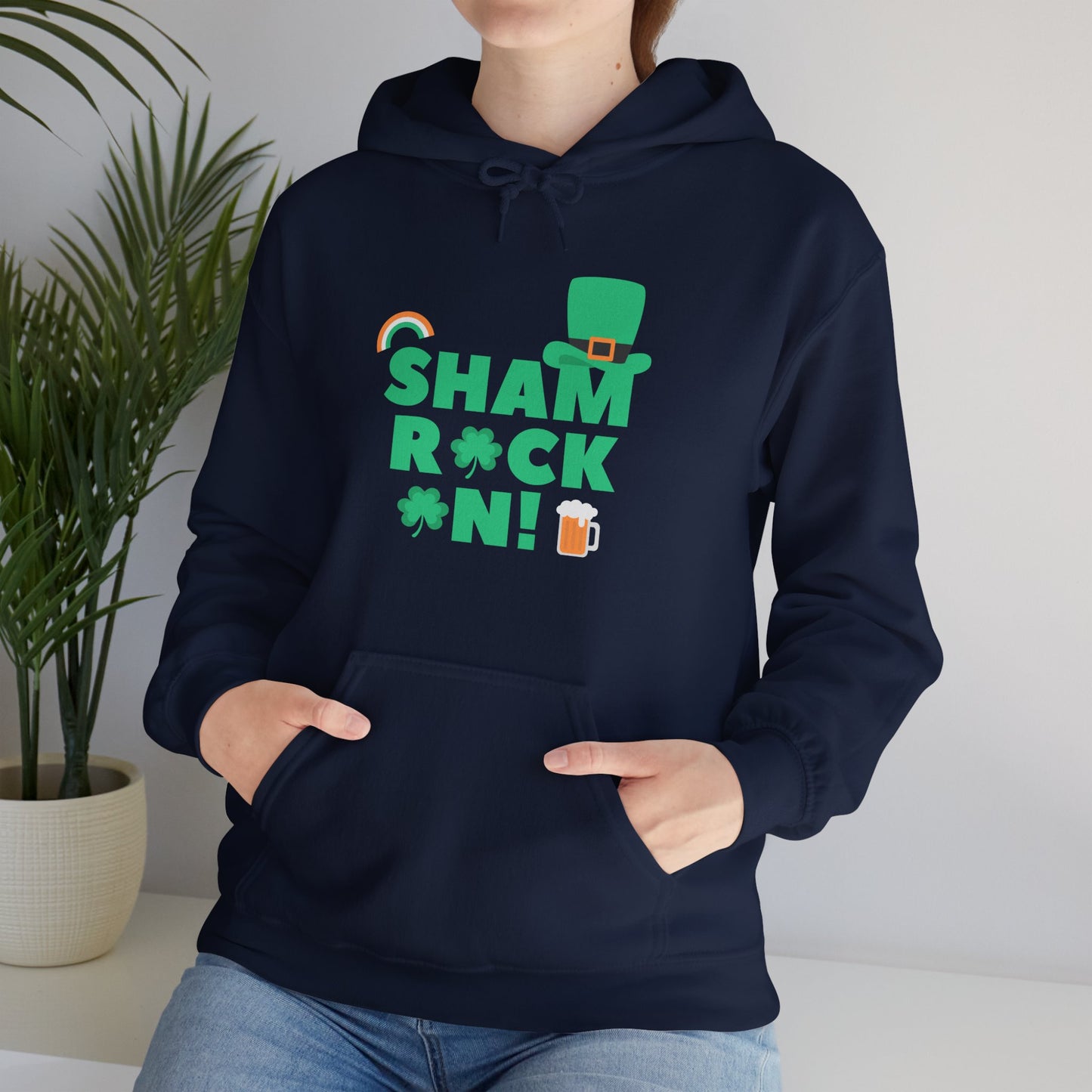 Shamrock On! Unisex Heavy Blend Hoodie - Festive St Patrick's Day Apparel