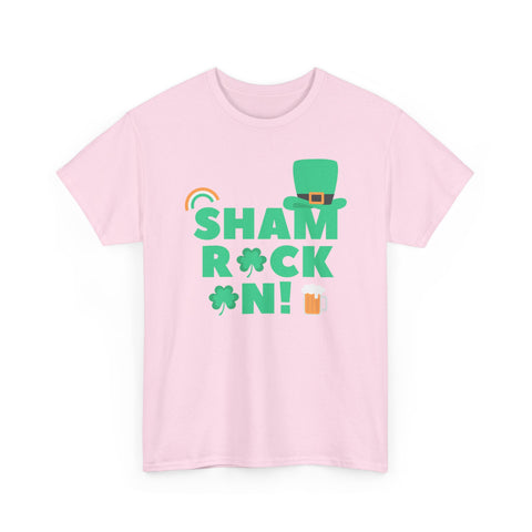 Shamrock Tee, St Patrick's Day Shirt, Unisex Heavy Cotton Tee, Irish Pride Apparel, Funny Holiday Top, Green Festival T-Shirt - St Paddy's