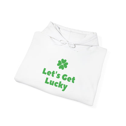 Lucky Charm Hoodie, St Patrick's Day Gift, Unisex Sweatshirt, Cozy Casual Wear, Green Clover Apparel, Let's Get Lucky Sweatshirt