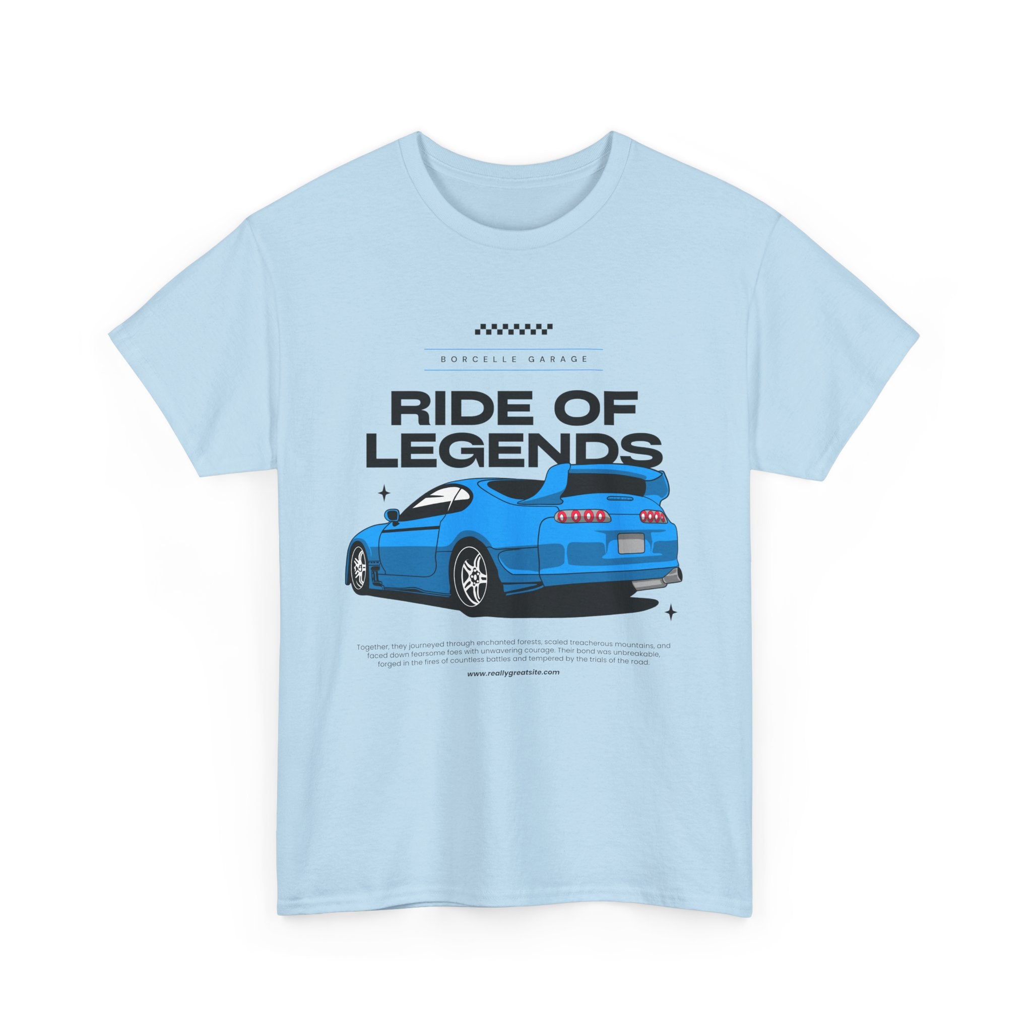 Ride of Legends Cotton Tee for Car Enthusiasts, Unisex T-Shirt, Vintage Car Fan Apparel