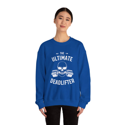 The Ultimate Deadlifter Crewneck Sweatshirt, Gym Sweatshirt, Fitness Apparel, Gift for Lifters, Weightlifting Sweatshirt, Workout Gear