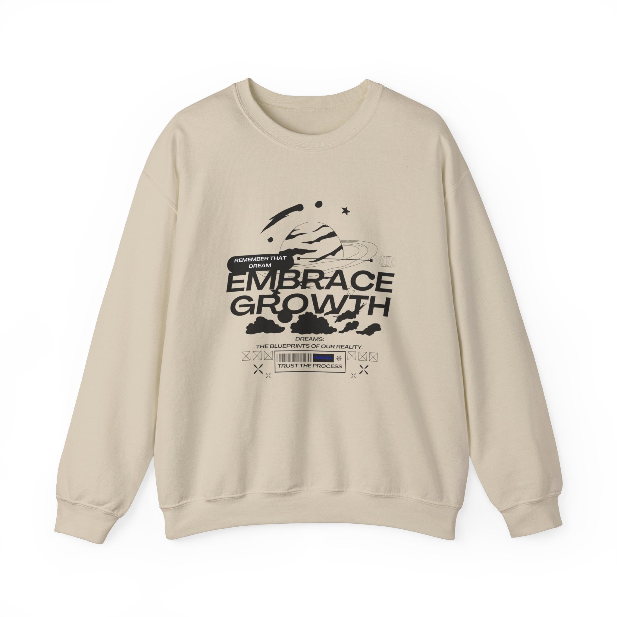 Embrace Growth Sweatshirt - Inspirational, Motivational, Self-Improvement Gift, Crewneck Jumper, Everyday Wear, Heavy Blend Tee