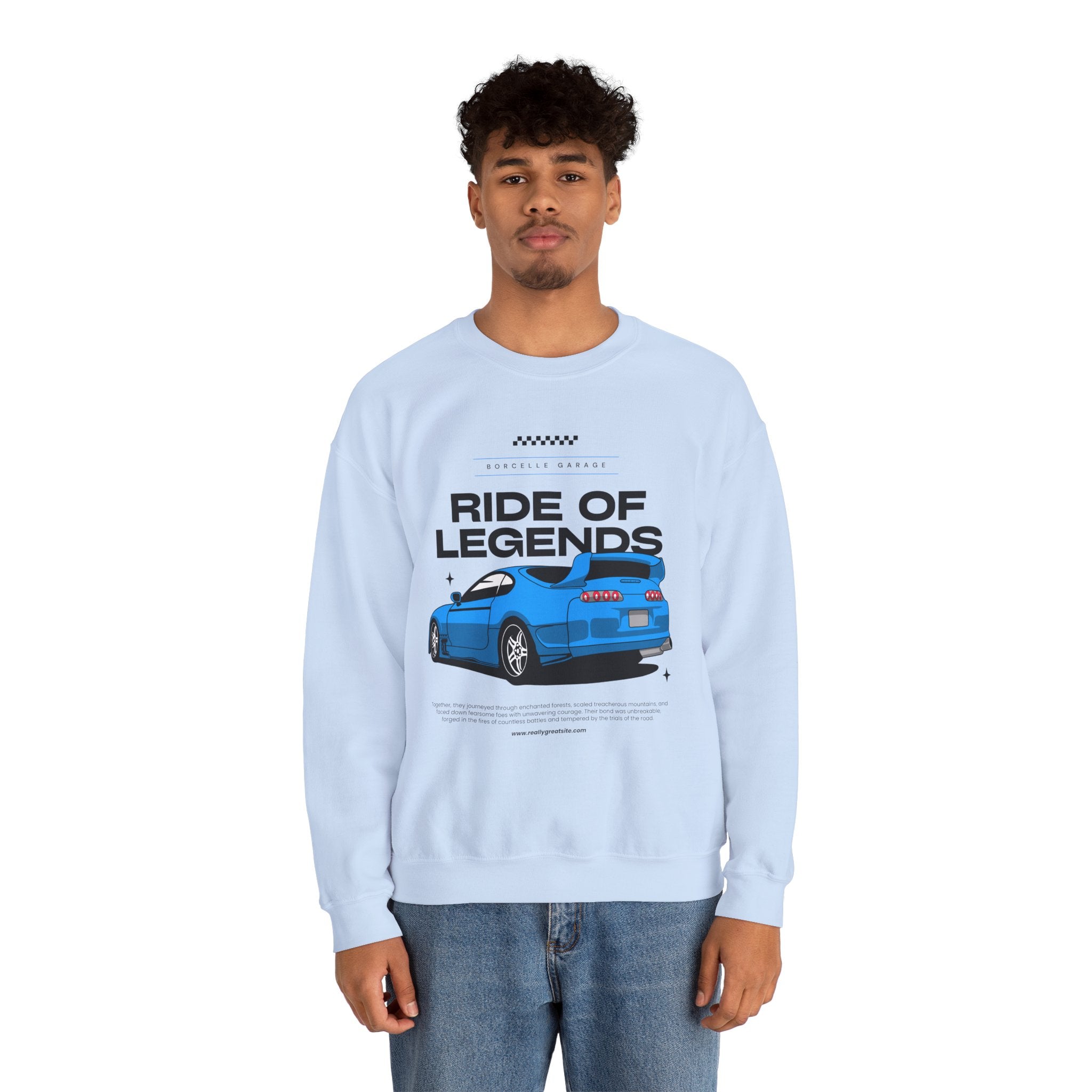 Ride of Legends Unisex Heavy Blend™ Crewneck Sweatshirt, Casual Car Sweatshirt
