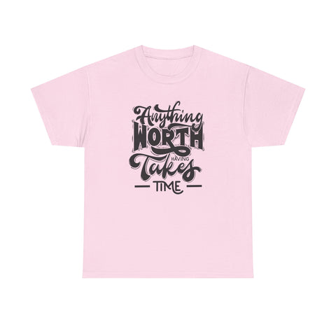 Timeless Wisdom Unisex Heavy Cotton Tee, Inspirational Quote Shirt, Motivational Graphic Tee, Slow Progress T-Shirt, Positive Vibes Clothing