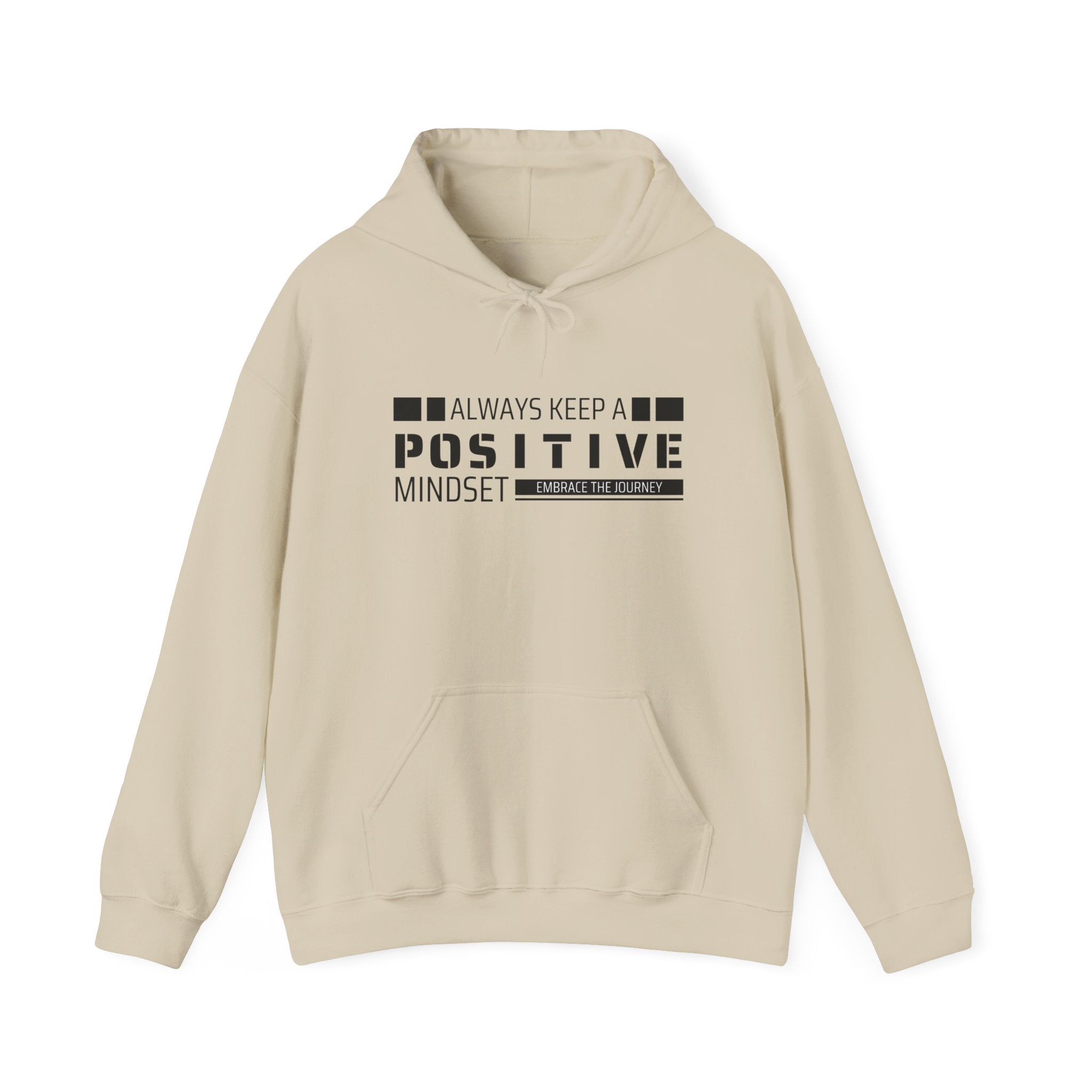 Positive Mindset Unisex Hooded Sweatshirt, Motivational Hoodie, Gift for Friends, Casual Wear, Inspirational Apparel, Cozy Outfit