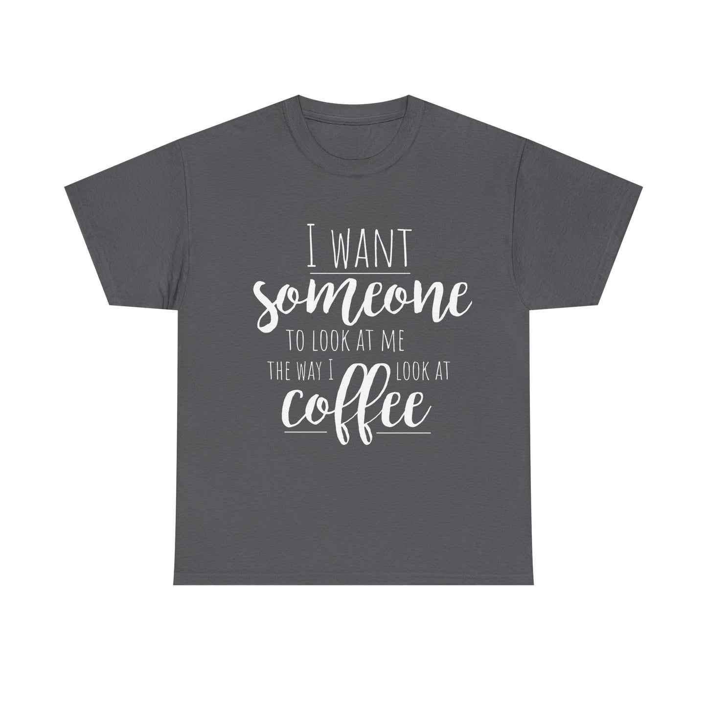 Coffee Lovers Unisex Heavy Cotton Tee - Funny Coffee Quotes Shirt, Gift for Coffee Addicts, Trendy Casual Wear, Birthday Gift, Cute Coffee