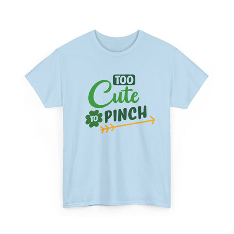 Cute St Patrick's Day Unisex Heavy Cotton Tee, Funny Holiday Shirt, Gift for Her, Green Graphic Tee, Party Outfit