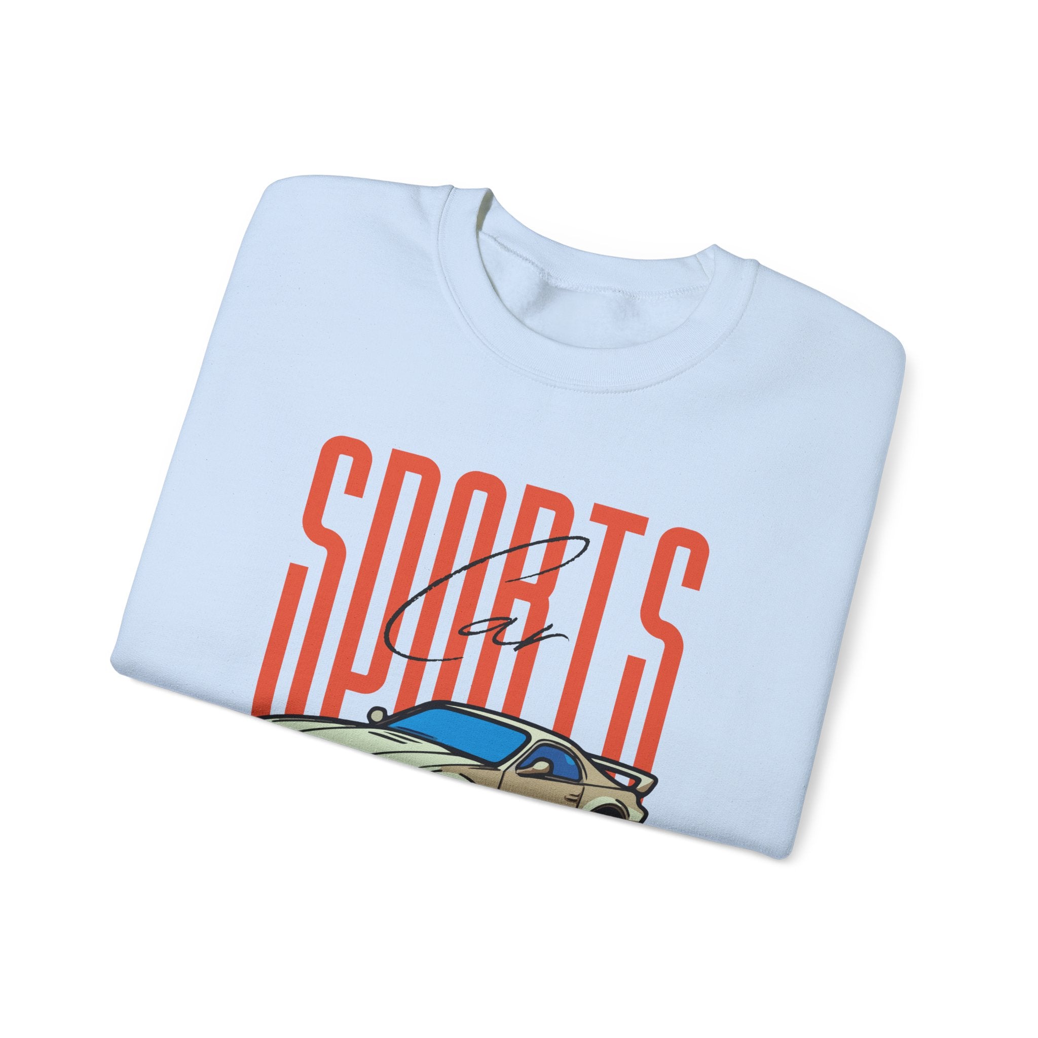 Sports Car Graphic Sweatshirt, Unisex Crewneck, Comfortable