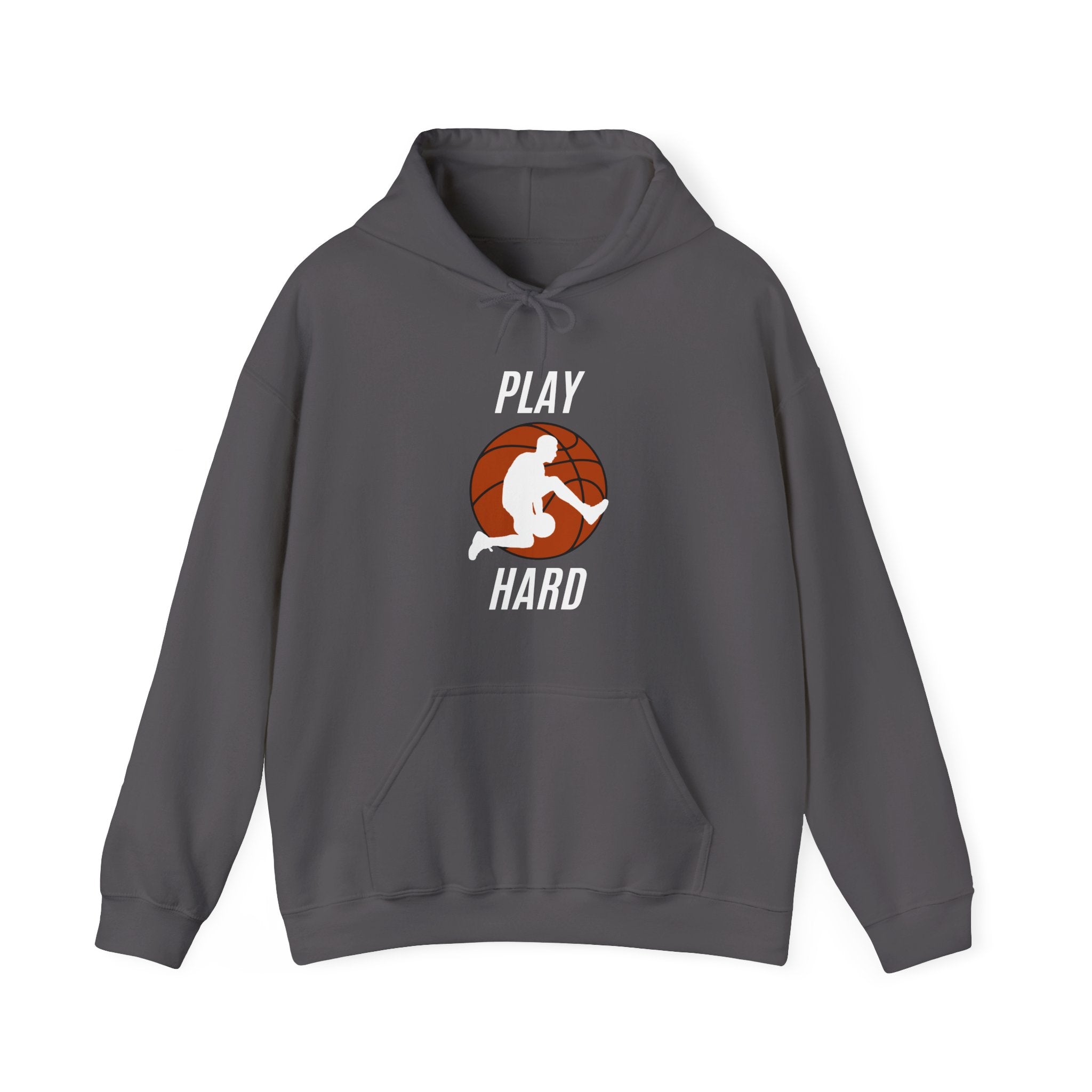 Play Hard Basketball Hoodie | Unisex Heavy Blend Sweatshirt, Sports Gift, Activewear, Gym Hoodie, Casual Wear