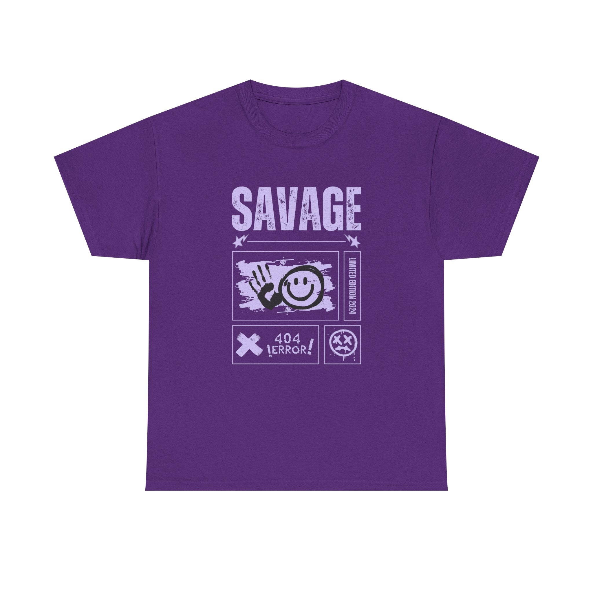 Savage Smile Tee - Casual Streetwear Unisex Heavy Cotton T-shirt