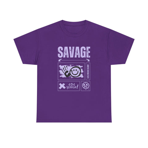 Savage Smile Tee - Casual Streetwear Unisex Heavy Cotton T-shirt
