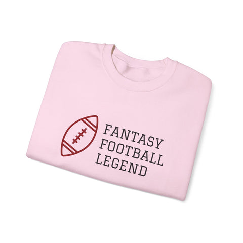 Fantasy Football Legend Crewneck Sweatshirt - Perfect Gift for Sports Fans, Cozy Wear for Game Days, Autumn Essentials, Unisex Sweatshirt