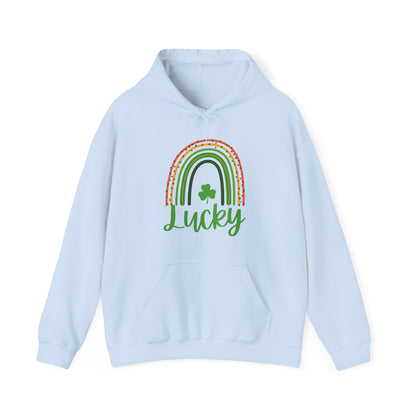 Lucky Rainbow Sweatshirt, Cozy St Patrick's Day Gift, Unisex Hoodie for Spring, Irish Pride Apparel, Comfortable Casual Wear