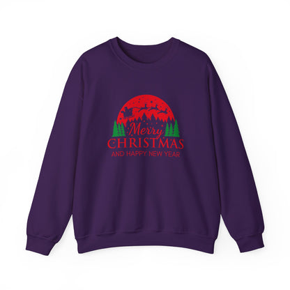 Merry Christmas Crewneck Sweatshirt, Cozy Holiday Sweatshirt, Winter Gift, Unisex Sweater, Christmas Celebration Apparel