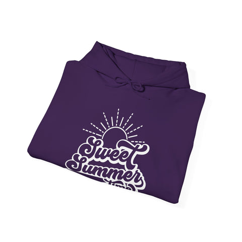 Sweet Summer Vibes Unisex Hooded Sweatshirt, Cozy Summer Hoodie, Beachwear, Summer Chill Sweatshirt, Gift for Beach Lovers, Casual Everyday