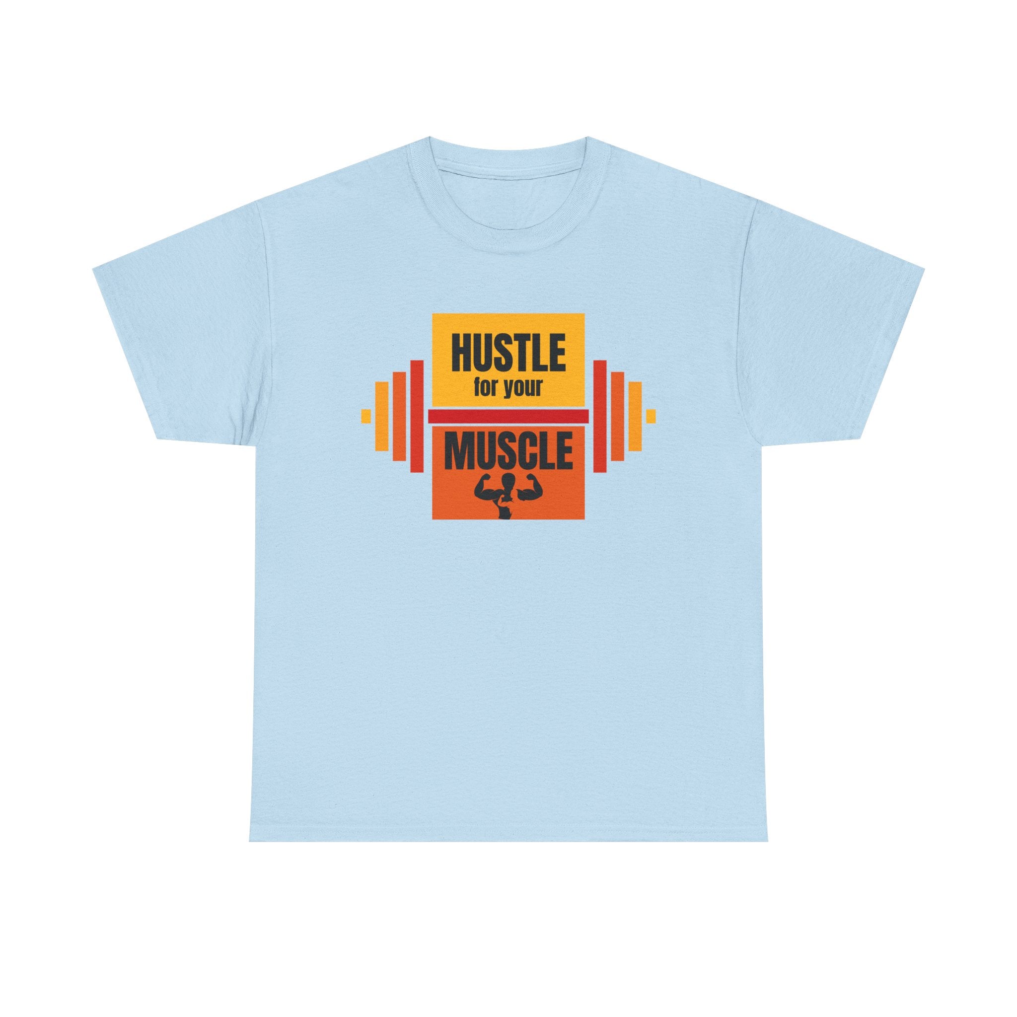 Hustle for Your Muscle Gym Shirt, Fitness Apparel, Workout Gear, Motivational T-shirt, Unisex Heavy Cotton Tee