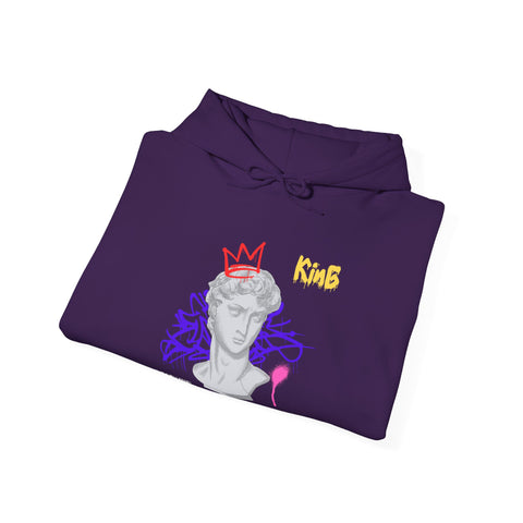 Artistic Hooded Sweatshirt, Unisex Hoodie, Graphic Sweatshirt, Trendy Streetwear