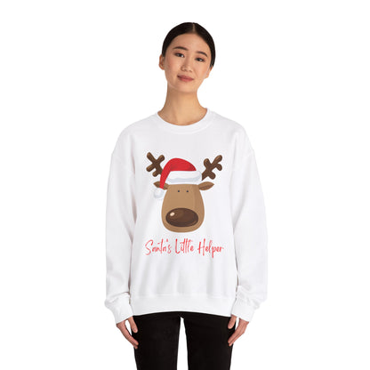 Santa's Little Helper Sweatshirt | Cozy Holiday Apparel, Christmas Gift, Unisex Crewneck, Winter Fashion, Casual Wear