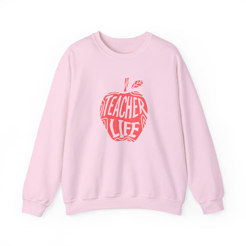 Teacher Life Sweatshirt, Cozy Crewneck for Educators, Gift for Teachers, Back to School Apparel, Classroom Fashion - Unisex Sweatshirt,