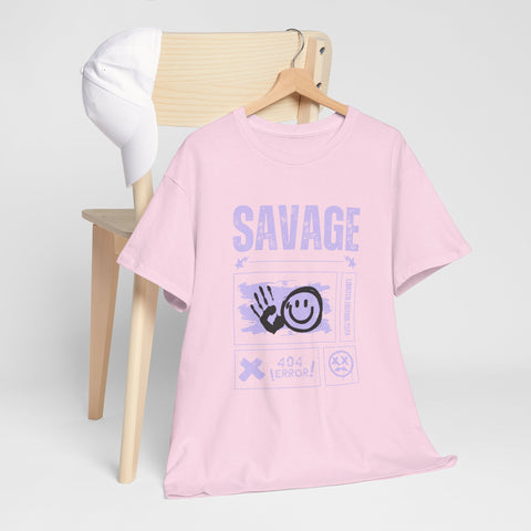 Savage Smile Tee - Casual Streetwear Unisex Heavy Cotton T-shirt