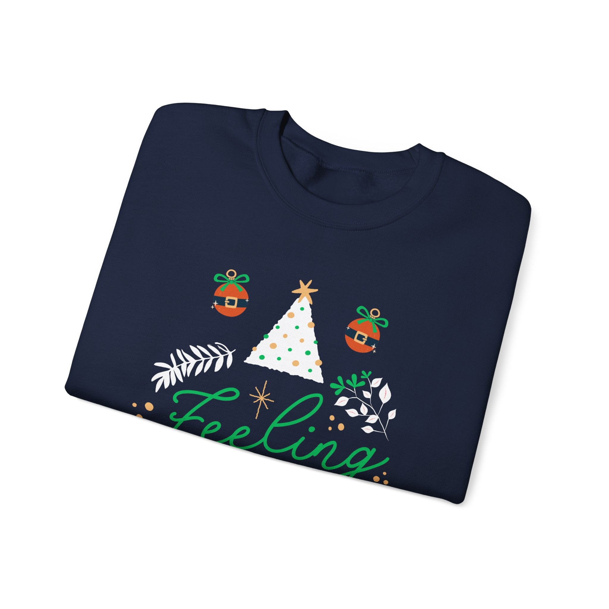 Feeling Festive: Cozy Christmas Crewneck - Gift for Him/Her