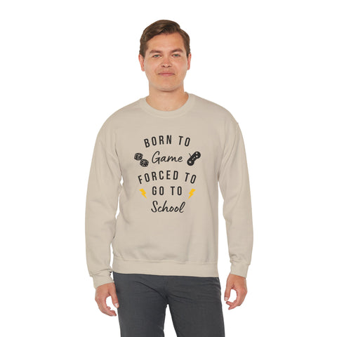 Born to Game Crewneck Sweatshirt | Gaming Apparel, School Sweatshirt, Unisex Fashion, Cozy Casual Wear