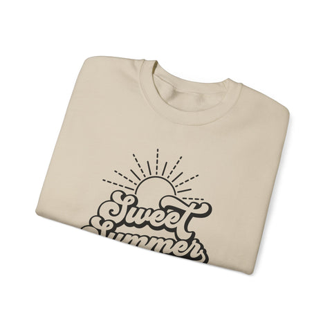Summer Vibes Crewneck Sweatshirt, Cozy Unisex Pullover, Perfect for Beach Days, Gift for Summer Lovers, Matching Family Outfit