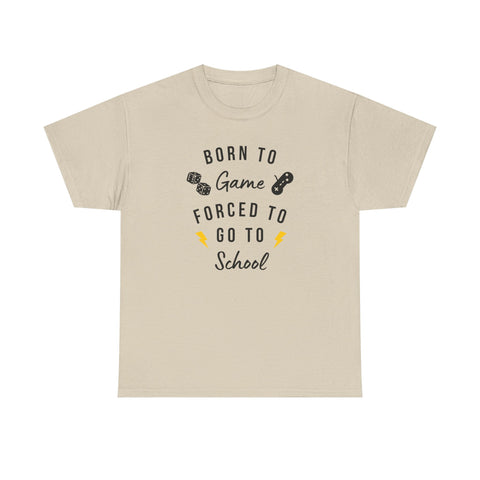 Born to Game Unisex Tee, Gamer T-Shirt, Fun School Shirt, Casual Cotton Tee