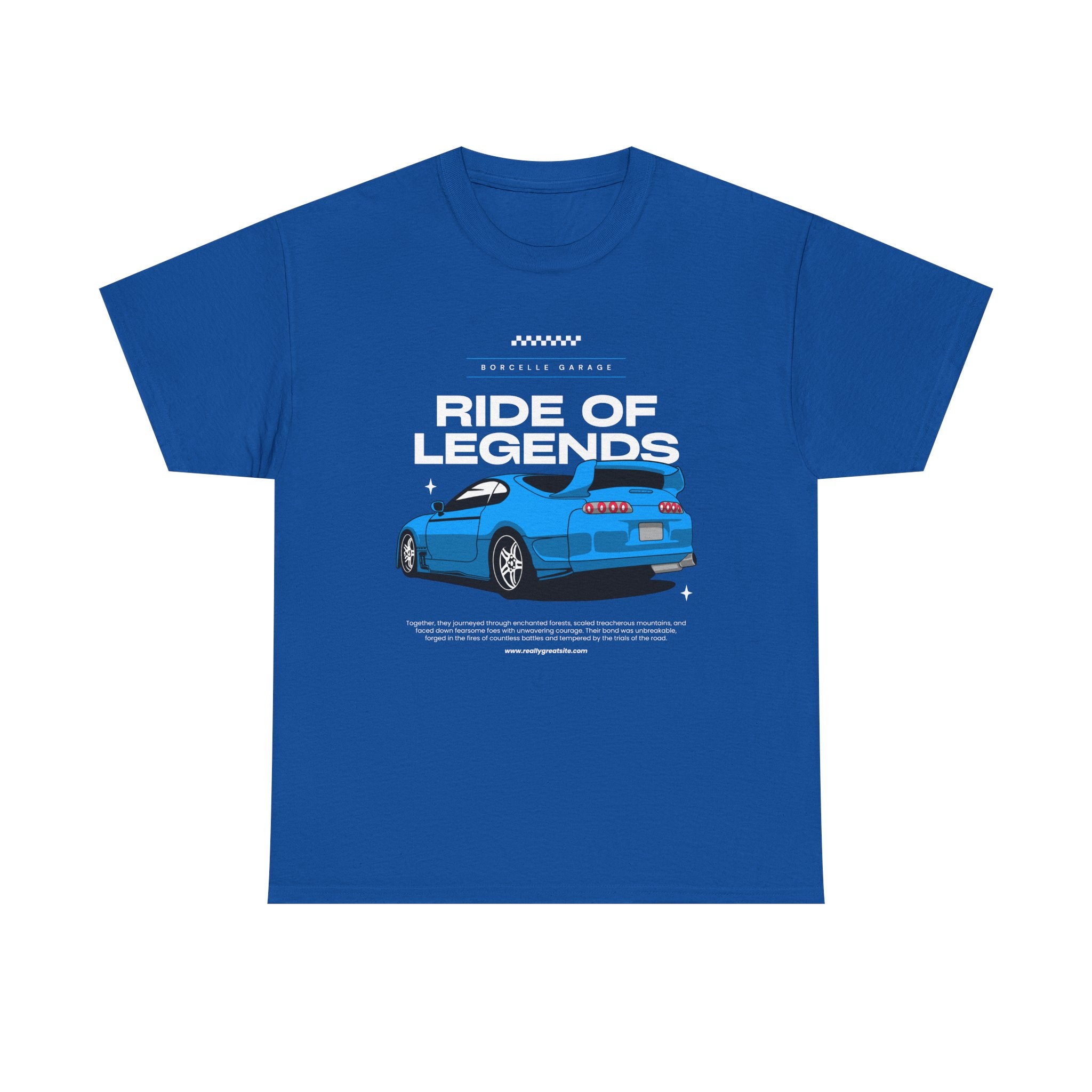 Ride of Legends Cotton Tee for Car Enthusiasts, Unisex T-Shirt, Vintage Car Fan Apparel