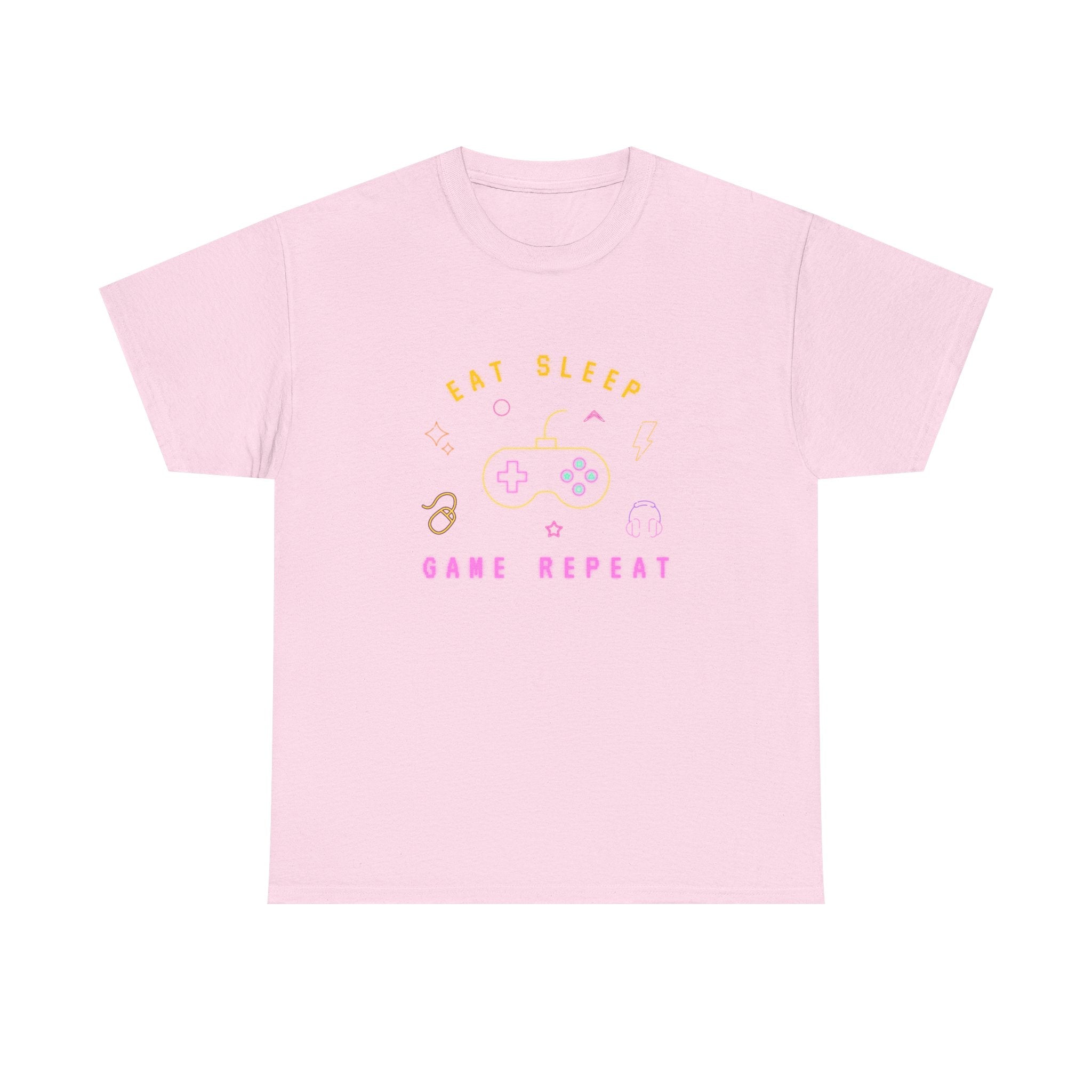 Gamer Vibes Unisex Tee - Eat Sleep Game Repeat, Video Game Shirt, Casual Wear, Gift for Gamers, Gaming Merchandise
