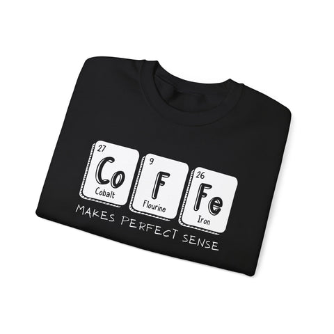 Coffee Elements Crewneck Sweatshirt - Cozy Coffee Lover Gift, Science Pullover, Unisex Casual Apparel, Coffee Gift idea, Coffee Theme