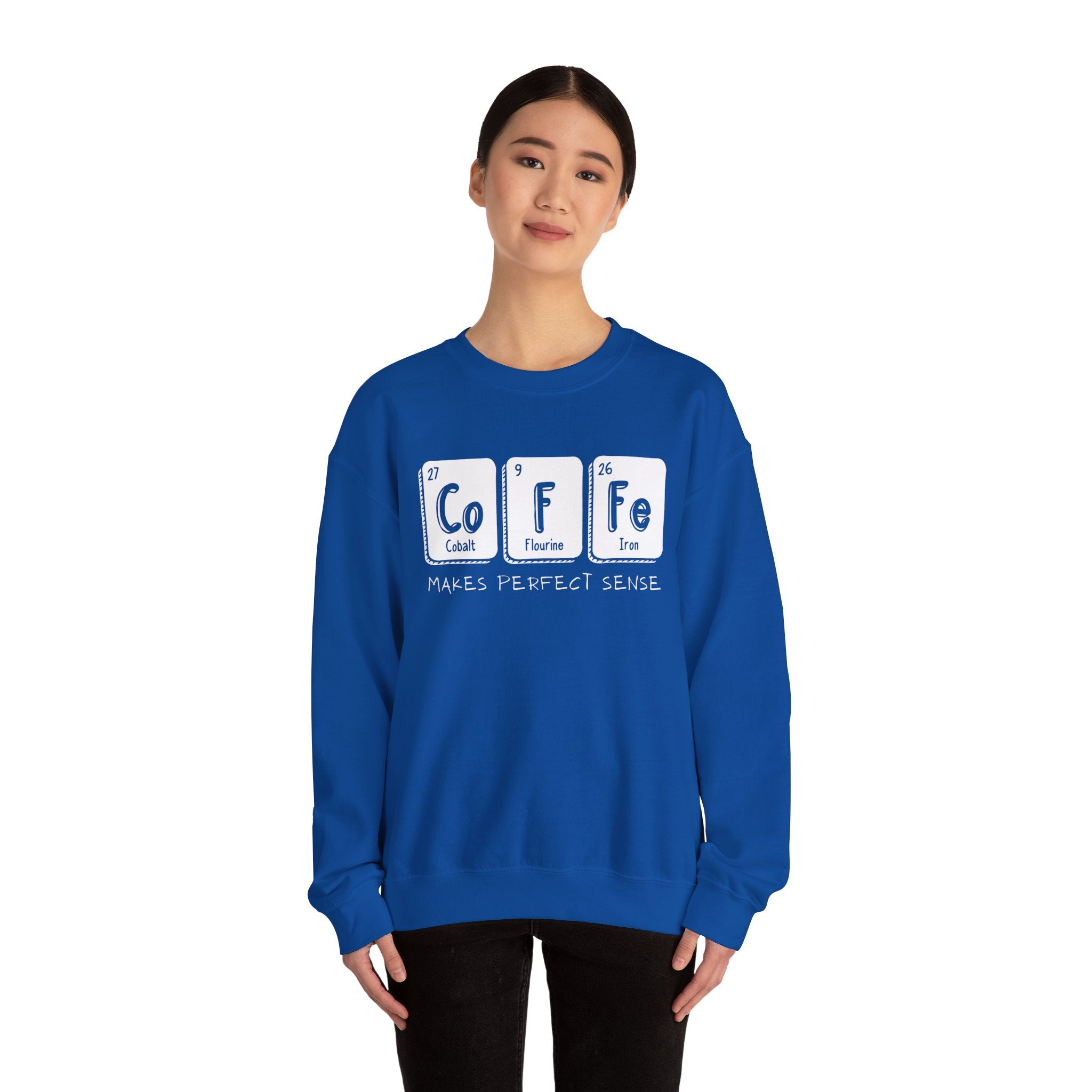 Coffee Elements Crewneck Sweatshirt - Cozy Coffee Lover Gift, Science Pullover, Unisex Casual Apparel, Coffee Gift idea, Coffee Theme