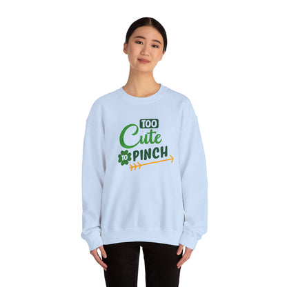 Cute St Patrick's Day Sweatshirt, Unisex Heavy Blend Crewneck, Perfect for Celebrations, Cozy Gift for Friends, Funny Irish Apparel