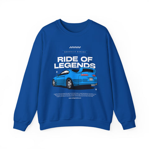 Ride of Legends Unisex Heavy Blend™ Crewneck Sweatshirt, Casual Car Sweatshirt