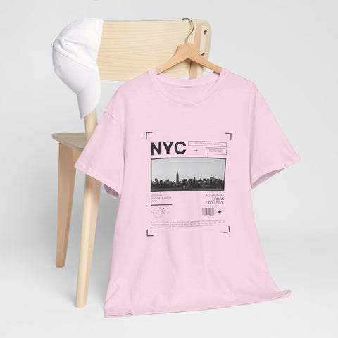 NYC Graphic Tee, Unisex Cotton T-Shirt for City Lovers, Travel Souvenir, Casual Wear, Streetwear Style Fashion