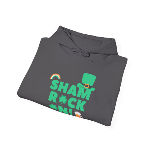 Shamrock Celebrations Hoodie, Unisex St. Patrick's Day Sweatshirt, Cozy Green Clover Apparel, Perfect Gift for Leprechaun Lovers, Spring