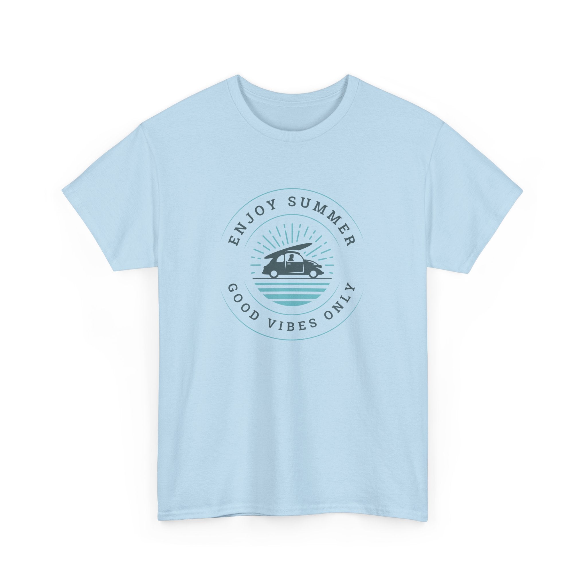 Enjoy Summer Good Vibes Only Tee, Unisex Summer Shirt, Beachwear, Vacation T-Shirt, Gift for Him/Her, Relaxed Style Top