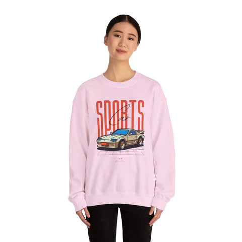 Sports Car Graphic Sweatshirt, Unisex Crewneck, Comfortable